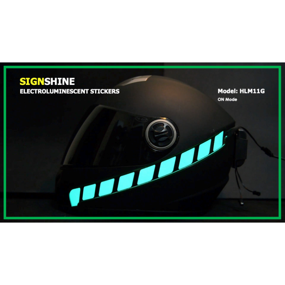 HLM11 Series Electroluminescent Helmet Decals
